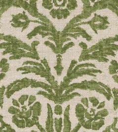 Marlborough Wallpaper by Fermoie Green Marlborough Wallpaper by Fermoie Green