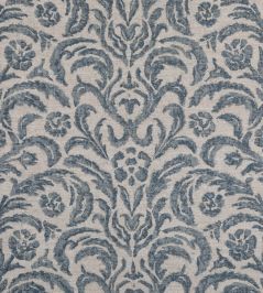 Marlborough Fabric by Fermoie Grey Blue Marlborough Fabric by Fermoie Grey Blue