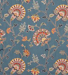 Marquis Fabric by Colefax and Fowler Petrol Blue Marquis Fabric by Colefax and Fowler Petrol Blue