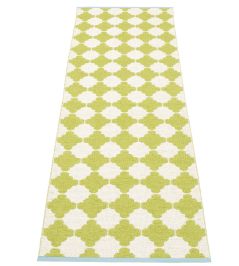 Marre Runner Rug by Pappelina Lime/Vanilla Marre Runner Rug by Pappelina Lime/Vanilla