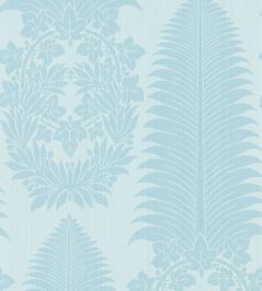 Marsden's Palm Damask Wallpaper by Zoffany Blue Stone Marsden's Palm Damask Wallpaper by Zoffany Blue Stone