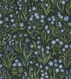 Marta Wallpaper by Sandberg Charcoal Marta Wallpaper by Sandberg Charcoal