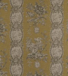 Les Oiseaux Fabric by Marvic Gold Les Oiseaux Fabric by Marvic Gold
