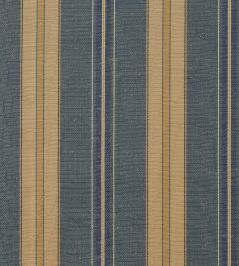 Misa Moire Stripe Fabric by Marvic Blue/Gold Misa Moire Stripe Fabric by Marvic Blue/Gold