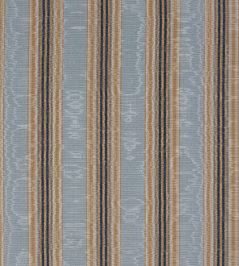 Misa Moire Stripe Fabric by Marvic Turquoise Misa Moire Stripe Fabric by Marvic Turquoise