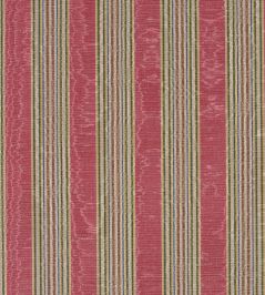Misa Moire Stripe Fabric by Marvic Geranium Misa Moire Stripe Fabric by Marvic Geranium