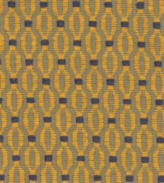 Trellis Fabric by Marvic Ochre Trellis Fabric by Marvic Ochre