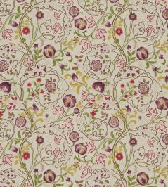 Mary Isobel Fabric by Morris & Co Wine/Linen Mary Isobel Fabric by Morris & Co Wine/Linen