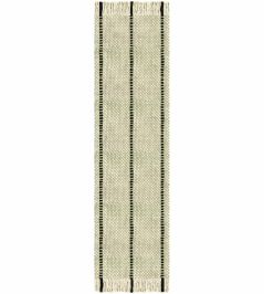 Massproductions Cord Runner Rug by Layered Black White Massproductions Cord Runner Rug by Layered Black White