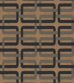 Matjara Wallpaper by Casamance Noir/Dore Matjara Wallpaper by Casamance Noir/Dore