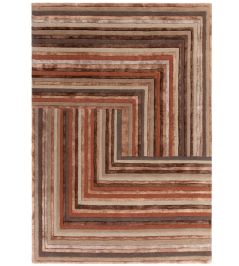 Matrix Network Rug by Asiatic Terracotta 80 Matrix Network Rug by Asiatic Terracotta 80