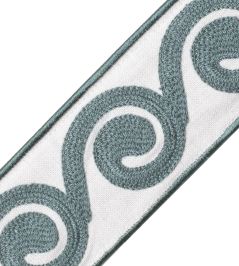 Maui Embroidered Border Trimming by Samuel & Sons Tidepool Maui Embroidered Border Trimming by Samuel & Sons Tidepool