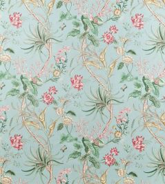 Mauritius Fabric by Sanderson Rose/Duck Egg Mauritius Fabric by Sanderson Rose/Duck Egg