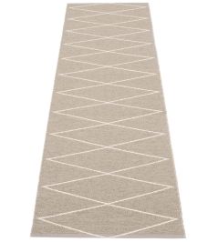 Max Runner Rug by Pappelina Mud/Vanilla Max Runner Rug by Pappelina Mud/Vanilla