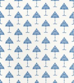 May Tree Fabric by Thibaut Blue and White May Tree Fabric by Thibaut Blue and White