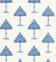 May Tree Wallpaper by Thibaut Blue and White May Tree Wallpaper by Thibaut Blue and White