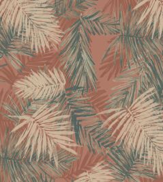 Maya Fabric by Arley House Coral Maya Fabric by Arley House Coral