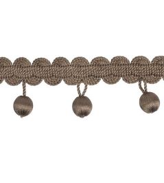 Maya Beaded Fringe 25mm Trimming by Houles Cacao Maya Beaded Fringe 25mm Trimming by Houles Cacao