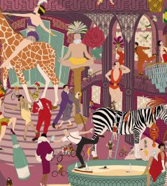 Mayhem Mansion Wallpaper by Brand McKenzie Grape Mayhem Mansion Wallpaper by Brand McKenzie Grape