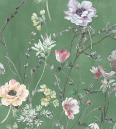 Maytime Wallpaper by Woodchip & Magnolia Evergreen Maytime Wallpaper by Woodchip & Magnolia Evergreen