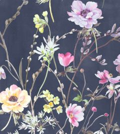 Maytime Wallpaper by Woodchip & Magnolia Navy Maytime Wallpaper by Woodchip & Magnolia Navy