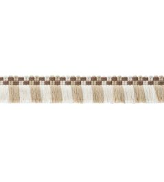 MDS Check Brush Fringe Trimming by Samuel & Sons Natural MDS Check Brush Fringe Trimming by Samuel & Sons Natural