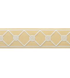 MDS Embroidered Lattice Borber Trimming by Samuel & Sons Goldenrod MDS Embroidered Lattice Borber Trimming by Samuel & Sons Goldenrod