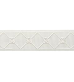 MDS Embroidered Lattice Borber Trimming by Samuel & Sons Ivory MDS Embroidered Lattice Borber Trimming by Samuel & Sons Ivory