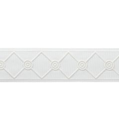 MDS Embroidered Lattice Borber Trimming by Samuel & Sons White MDS Embroidered Lattice Borber Trimming by Samuel & Sons White