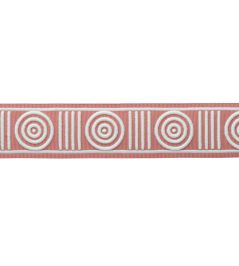 MDS Embroidered Rosette Border Trimming by Samuel & Sons Coral MDS Embroidered Rosette Border Trimming by Samuel & Sons Coral