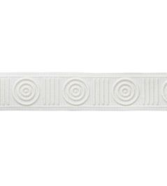 MDS Embroidered Rosette Border Trimming by Samuel & Sons White MDS Embroidered Rosette Border Trimming by Samuel & Sons White