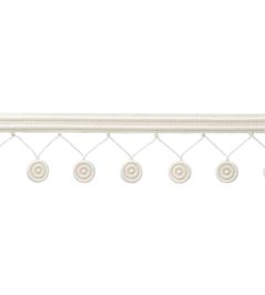 MDS Rosette Fringe Trimming by Samuel & Sons Ivory MDS Rosette Fringe Trimming by Samuel & Sons Ivory