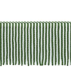 MDS Stripe Bullion Fringe 21cm Trimming by Samuel & Sons Fern MDS Stripe Bullion Fringe 21cm Trimming by Samuel & Sons Fern