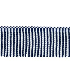 MDS Stripe Bullion Fringe 7.6cm Trimming by Samuel & Sons Sapphire MDS Stripe Bullion Fringe 7.6cm Trimming by Samuel & Sons Sapphire
