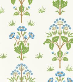 Meadow Sweet Wallpaper by Morris & Co Cobalt/Grass green Meadow Sweet Wallpaper by Morris & Co Cobalt/Grass green