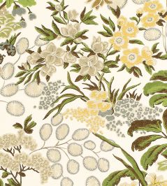 Meadow Fabric by Thibaut Green Meadow Fabric by Thibaut Green