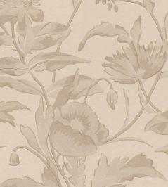 Meandering Floral Wallpaper by Eijffinger Pink Meandering Floral Wallpaper by Eijffinger Pink