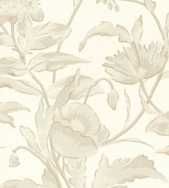 Meandering Floral Wallpaper by Eijffinger White/Cream Meandering Floral Wallpaper by Eijffinger White/Cream