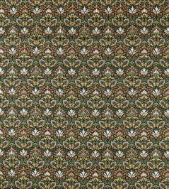 Meda Iris Fabric by Morris & Co Forest/Russet Meda Iris Fabric by Morris & Co Forest/Russet