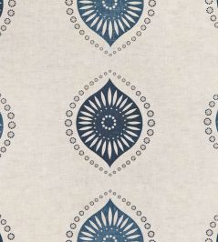 Medallion Fabric by Vanderhurd Indigo & Midnight/Champignon Medallion Fabric by Vanderhurd Indigo & Midnight/Champignon