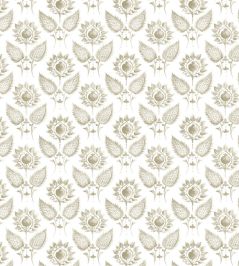 Medici Flower Fabric by William Yeoward Latte Medici Flower Fabric by William Yeoward Latte
