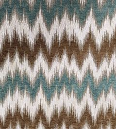 Medici Fabric by Marvic Aqua/Brown Medici Fabric by Marvic Aqua/Brown