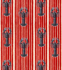 Mediterranean Lobsters Wallpaper by MINDTHEGAP Red Mediterranean Lobsters Wallpaper by MINDTHEGAP Red