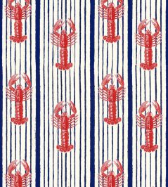 Mediterranean Lobsters Wallpaper by MINDTHEGAP White Mediterranean Lobsters Wallpaper by MINDTHEGAP White