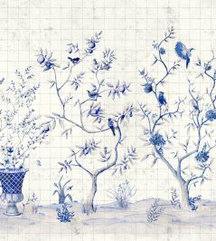 Meihua Mural by Coordonne Blue Spirulina Meihua Mural by Coordonne Blue Spirulina
