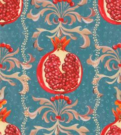 Melagranata Wallpaper by MINDTHEGAP Stone Blue Melagranata Wallpaper by MINDTHEGAP Stone Blue