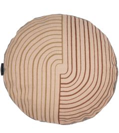 Mellow Round Cushion Ø 45cm by Maison Casamance Alezan Mellow Round Cushion Ø 45cm by Maison Casamance Alezan