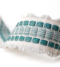 Melmerby Fan Braid Trim by Sanderson Blue Clay Melmerby Fan Braid Trim by Sanderson Blue Clay