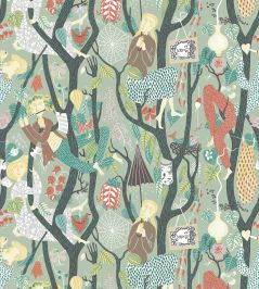Melodi Wallpaper by Borastapeter Green Melodi Wallpaper by Borastapeter Green
