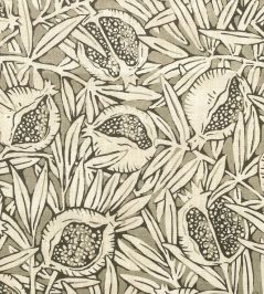 Melograno Outdoor Fabric by Ian Sanderson Stone Melograno Outdoor Fabric by Ian Sanderson Stone